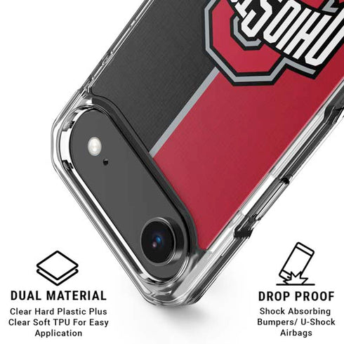 Ohio State University OSU Buckeyes Split iPhone 17 Air Clear Case