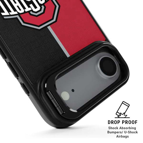 Ohio State University OSU Buckeyes Split iPhone 17 Air Kickstand Case