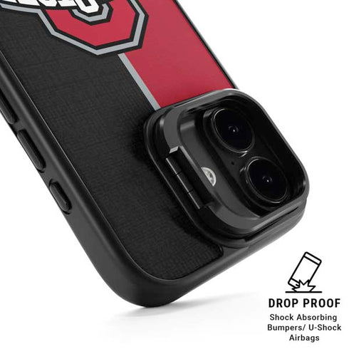 Ohio State University OSU Buckeyes Split iPhone 17 Kickstand Case