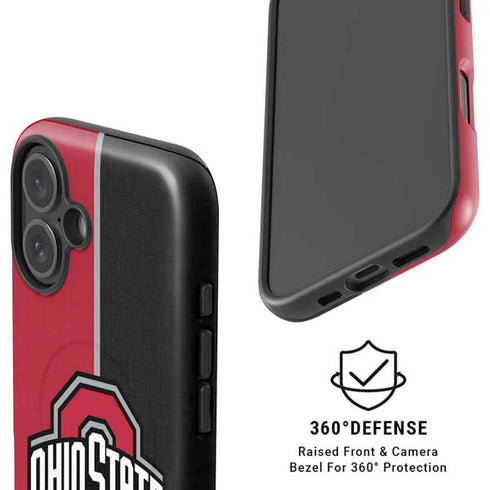 Ohio State University OSU Buckeyes Split iPhone 17 Magsafe Impact Case