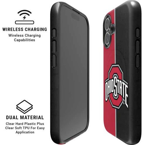 Ohio State University OSU Buckeyes Split iPhone 17 Magsafe Impact Case