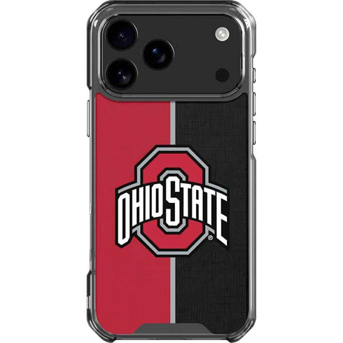 Ohio State University OSU Buckeyes Split iPhone 17 Pro Max Clear Case