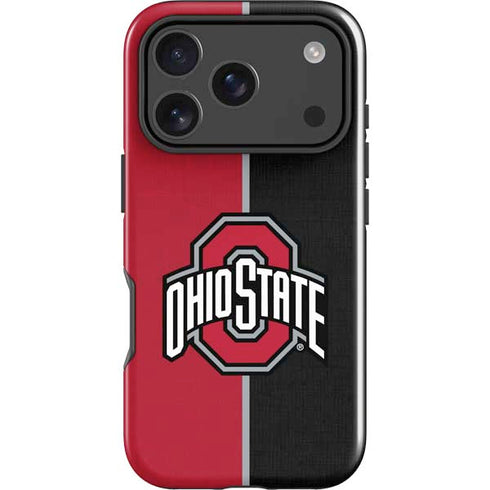 Ohio State University OSU Buckeyes Split iPhone 17 Pro Max Impact Case