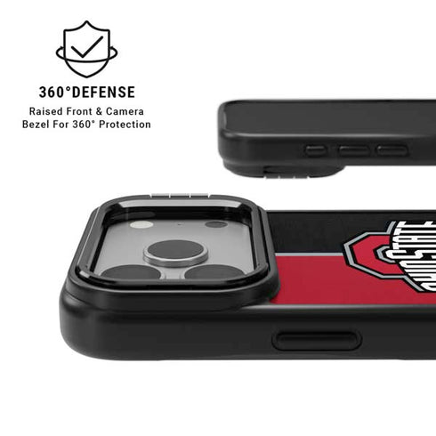 Ohio State University OSU Buckeyes Split iPhone 17 Pro Max Kickstand Case