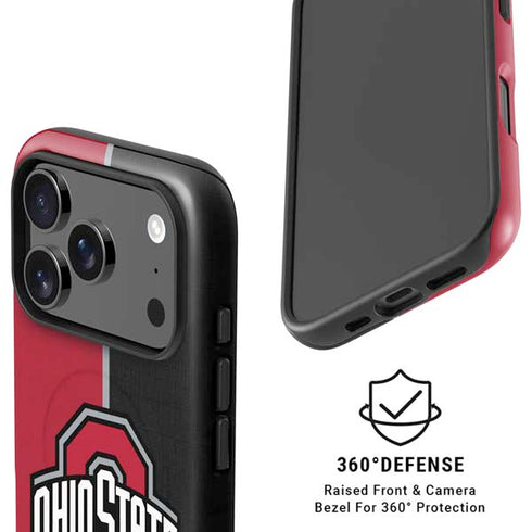Ohio State University OSU Buckeyes Split iPhone 17 Pro Max Magsafe Impact Case