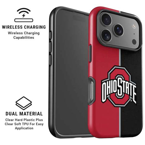 Ohio State University OSU Buckeyes Split iPhone 17 Pro Max Magsafe Impact Case