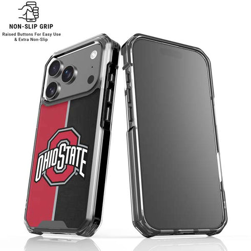 Ohio State University OSU Buckeyes Split iPhone 18 Pro Clear Case