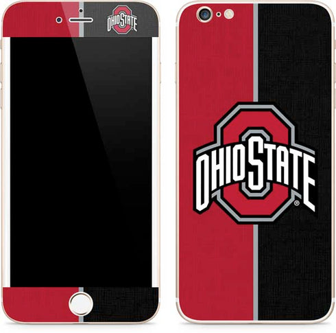 Ohio State University OSU Buckeyes Split iPhone 6/6s Plus Skin