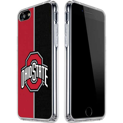 Ohio State University OSU Buckeyes Split iPhone SE (2nd & 3rd Gen) Clear Case