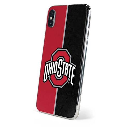 Ohio State University OSU Buckeyes Split iPhone X Skin