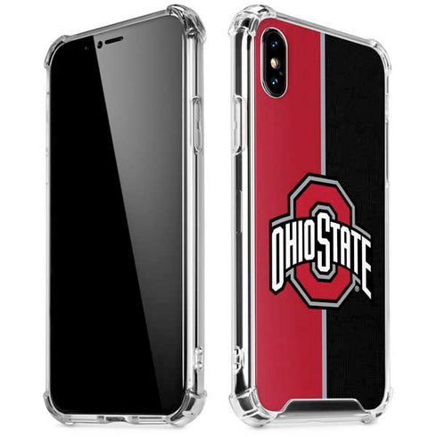 Ohio State University OSU Buckeyes Split iPhone X/XS Clear Case