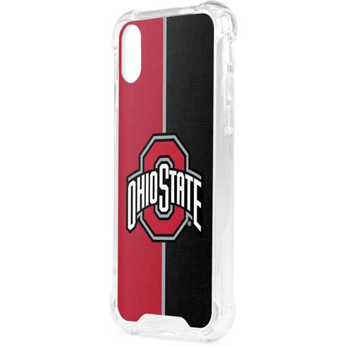 Ohio State University OSU Buckeyes Split iPhone XS Clear Case