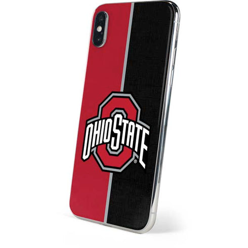 Ohio State University OSU Buckeyes Split iPhone XS Skin