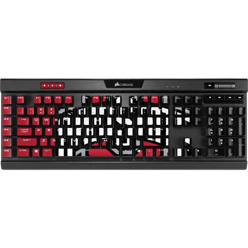 Ohio State University OSU Buckeyes Split K95 RGB PLATINUM Mechanical Gaming Keyboard Skin