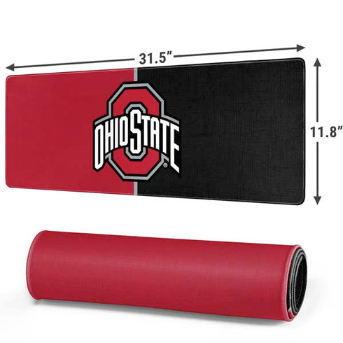 Ohio State University OSU Buckeyes Split Gaming Mouse Pad