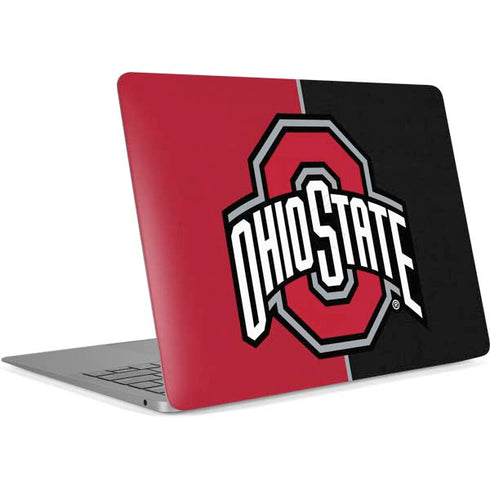 Ohio State University OSU Buckeyes Split Apple MacBook Air Skin