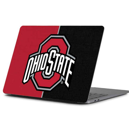 Ohio State University OSU Buckeyes Split Apple MacBook Pro 13-inch Skin