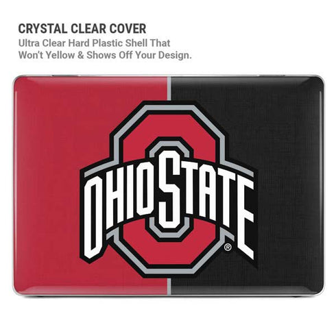Ohio State University OSU Buckeyes Split MacBook Pro 14in (2021-24) Case plus Skin