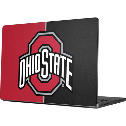 Ohio State University OSU Buckeyes Split MacBook Pro 14in (2021-24) Skin