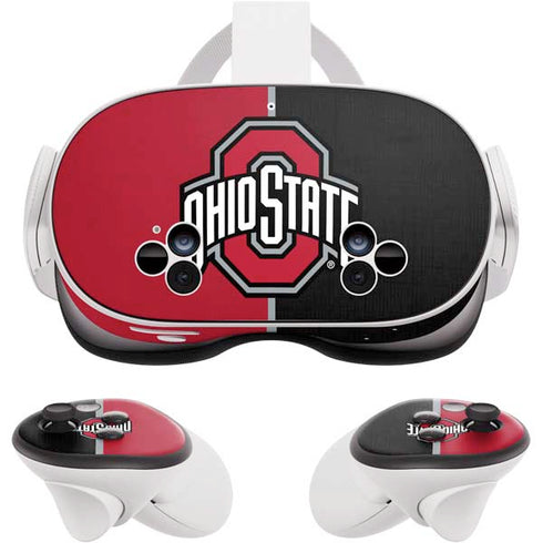 Ohio State University OSU Buckeyes Split Meta Quest 3S Skin