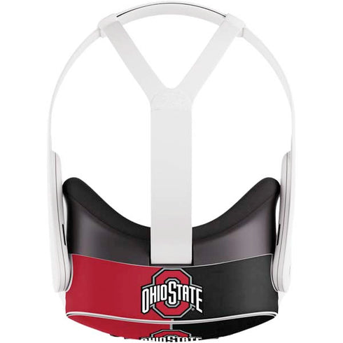Ohio State University OSU Buckeyes Split Meta Quest 3S Skin