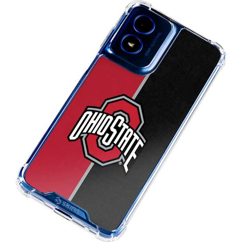 Ohio State University OSU Buckeyes Split Moto G 5G (2024) Clear Case