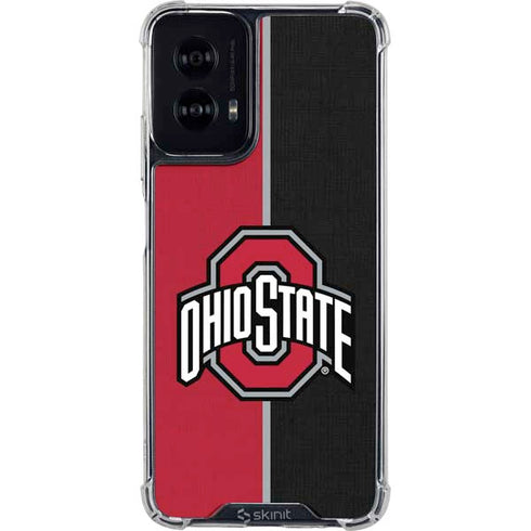Ohio State University OSU Buckeyes Split Moto G Power 5G (2024) Clear Case