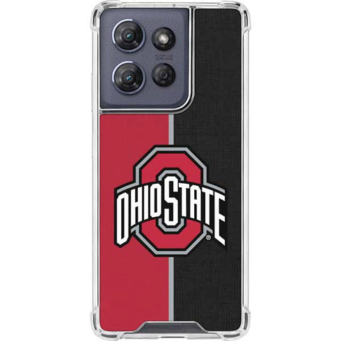 Ohio State University OSU Buckeyes Split Moto G Stylus 5G (2025) Clear Case