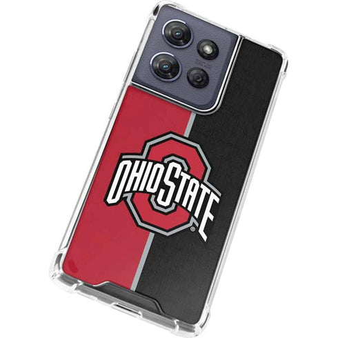 Ohio State University OSU Buckeyes Split Moto G Stylus 5G (2025) Clear Case