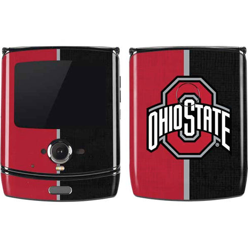 Ohio State University OSU Buckeyes Split Motorola RAZR Skin