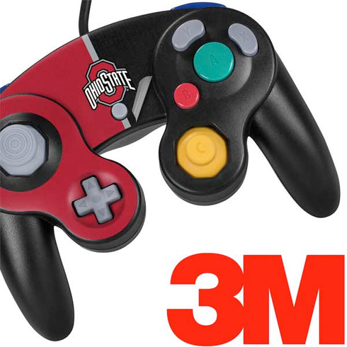 Ohio State University OSU Buckeyes Split Nintendo GameCube Controller Skin