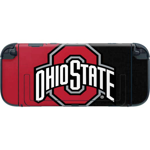 Ohio State University OSU Buckeyes Split Nintendo Switch 2 (2025) with Joy-Con Skin