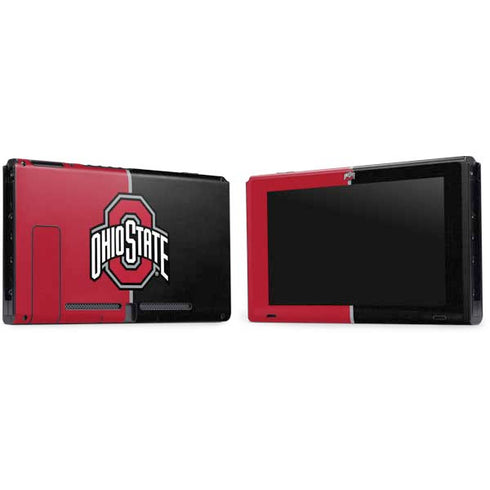 Ohio State University OSU Buckeyes Split Nintendo Switch Bundle Skin