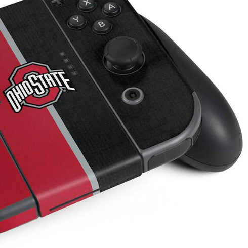 Ohio State University OSU Buckeyes Split Nintendo Switch Bundle Skin