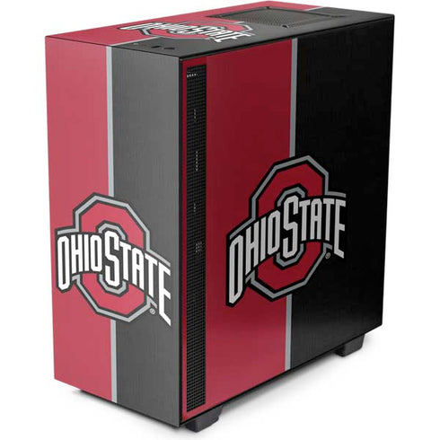Ohio State University OSU Buckeyes Split NZXT H510 Compact ATX Mid-Tower Case Skin