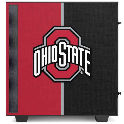 Ohio State University OSU Buckeyes Split NZXT H510 Compact ATX Mid-Tower Case Skin