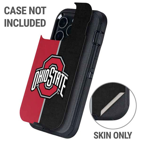 Ohio State University OSU Buckeyes Split Otterbox Defender iPhone Skin