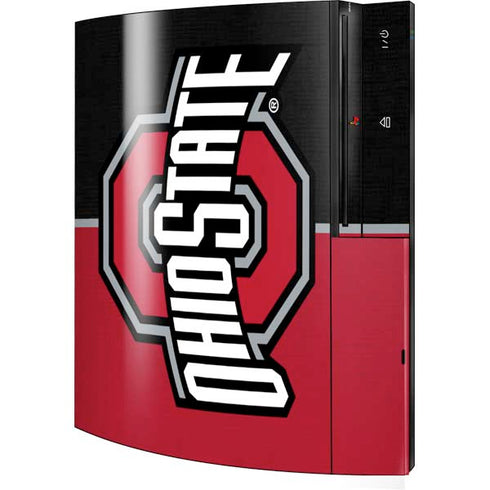 Ohio State University OSU Buckeyes Split Playstation 3 & PS3 Skin