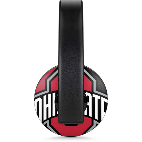 Ohio State University OSU Buckeyes Split PlayStation 4 Gold Wireless Headset Skin