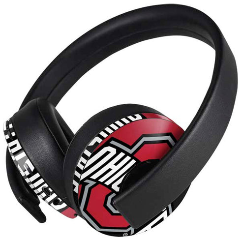 Ohio State University OSU Buckeyes Split PlayStation 4 Gold Wireless Headset Skin