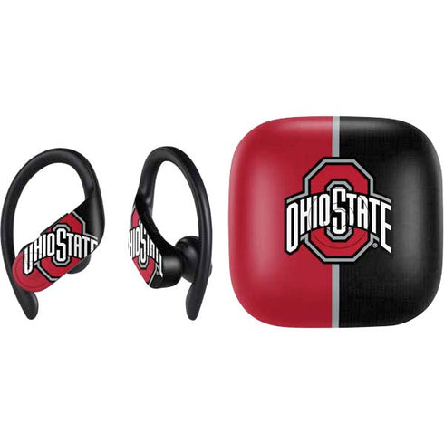 Ohio State University OSU Buckeyes Split PowerBeats Pro Skin