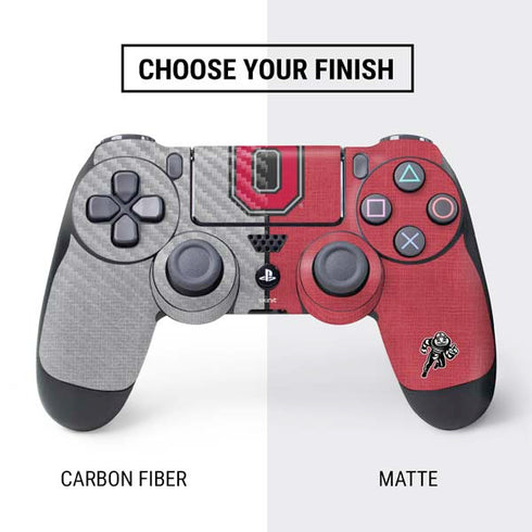 Ohio State University OSU Buckeyes Split PS4 Controller Skin