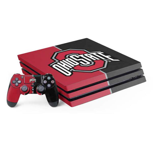 Ohio State University OSU Buckeyes Split PlayStation PS4 Skins