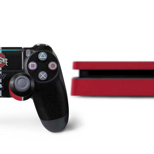 Ohio State University OSU Buckeyes Split PS4 Slim Bundle Skin
