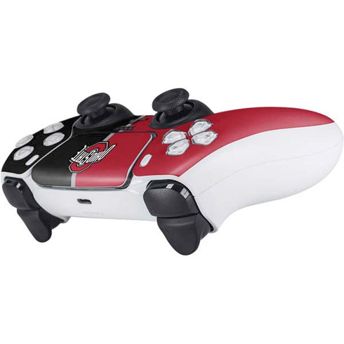 Ohio State University OSU Buckeyes Split PS5 Controller Skin