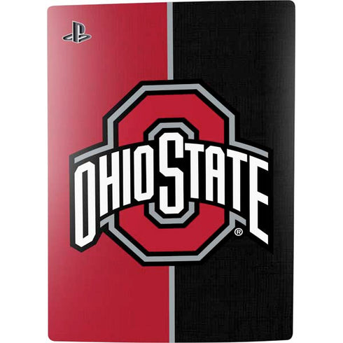 Ohio State University OSU Buckeyes Split PS5 Digital Edition Console Skin
