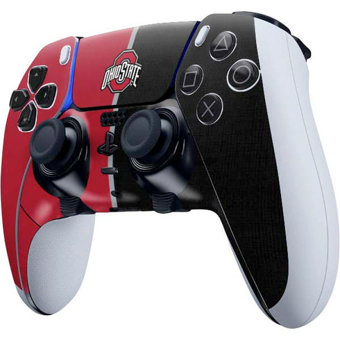 Ohio State University OSU Buckeyes Split PS5 DualSense Edge Pro Controller Skin