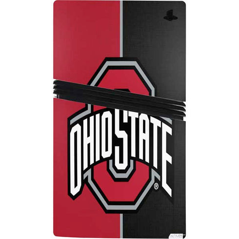 Ohio State University OSU Buckeyes Split PS5 Pro Bundle Skin