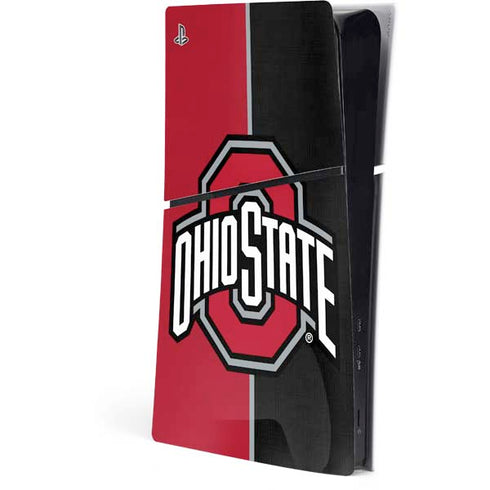 Ohio State University OSU Buckeyes Split PlayStation PS5 Skins