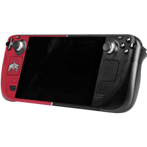 Ohio State University OSU Buckeyes Split Steam Deck Handheld Gaming Computer OLED Skin